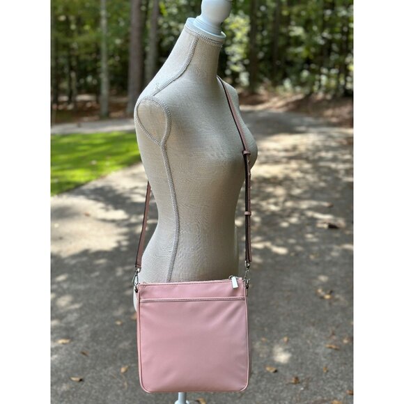 Michael Kors Jet Set Charm Pink Large North South Crossbody 32H1ST9C3C NEW - Picture 2 of 16